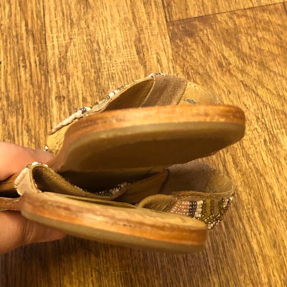 Sam Edelman Anella Multi Bead Fringe Slip On Thong Sandals Size 8 - Picture 9 of 15